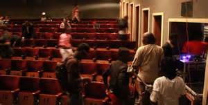 Empty theatre seats at the Uganda National Theatre